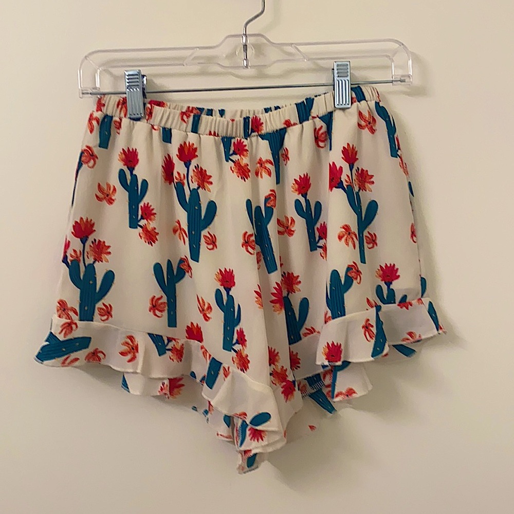 Peach Love California cactus shorts